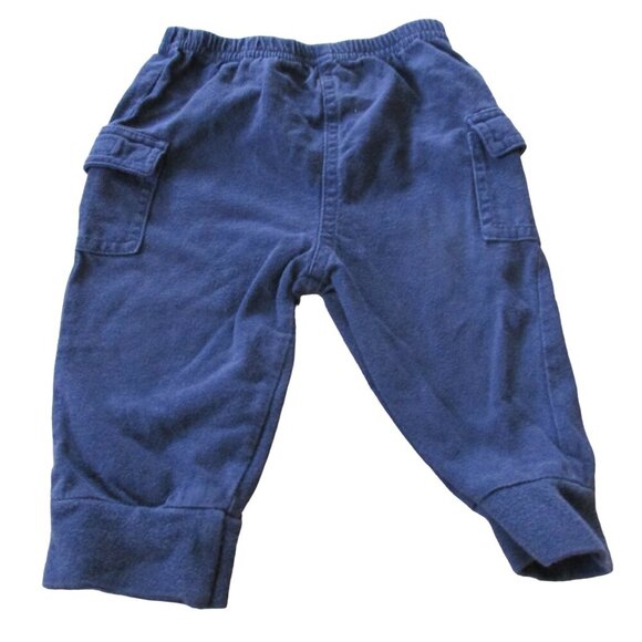 Okie Dokie Pull On Sweatpants Infant Boys‎ Size 3-6M Navy Blue Elastic Joggers - Picture 1 of 4